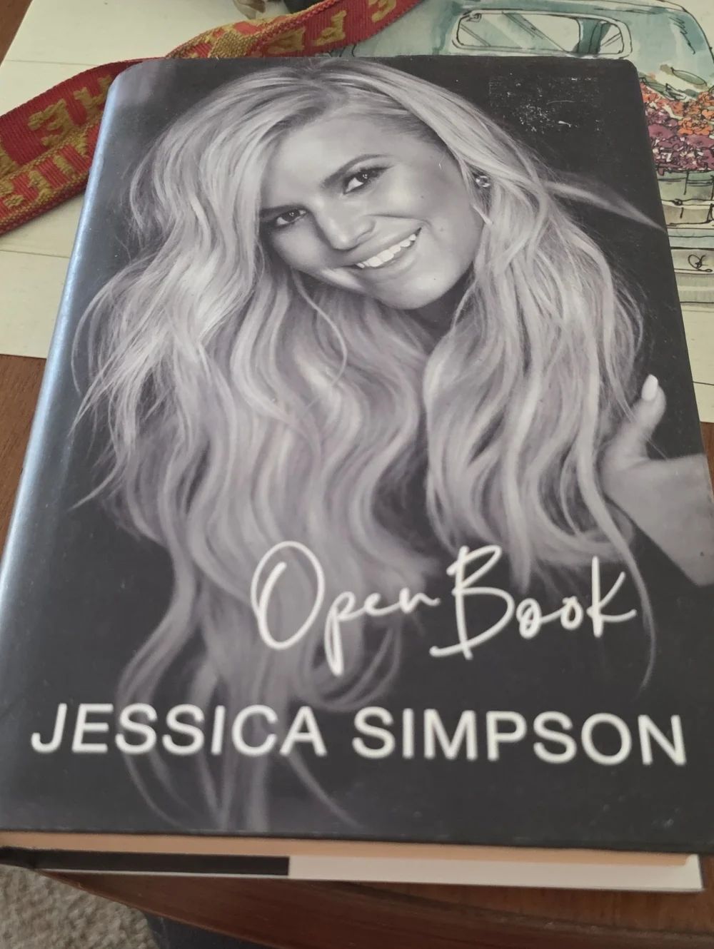 Jessica Simpson Black & White Portrait Hardcover Book